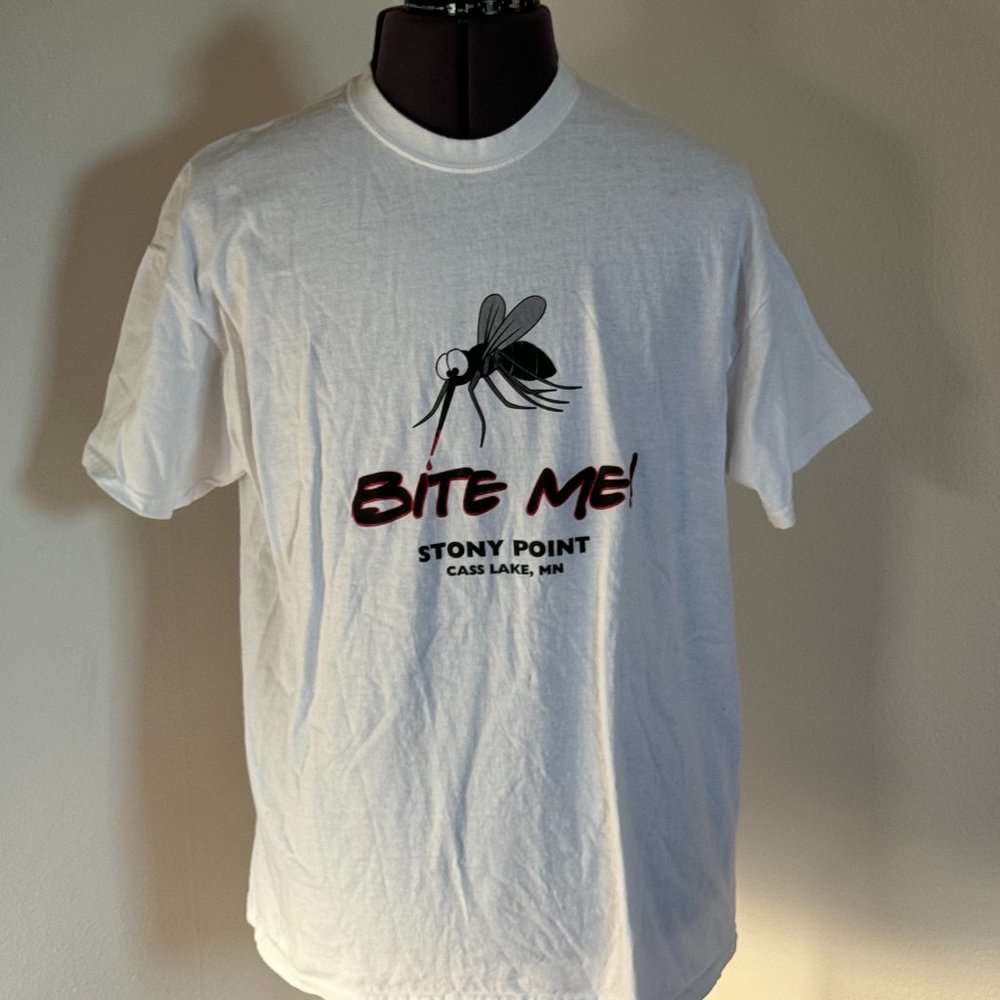 Bite Me Stony Point Cass Lake, MN Shirt - XL